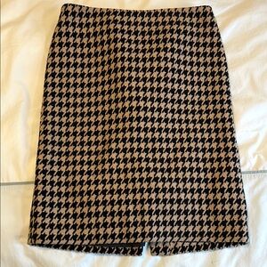 Talbots Tan and Black Pencil Skirt Knee-length for Work